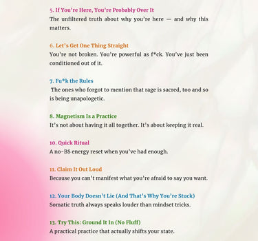 THE ART OF NOT GIVING A FU*K & STILL MANIFESTING EVERYTHING: Neuro-Spicy Friendly